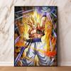 Popular Anime Poster with Seven Dragon Ball Characters, Wall Decoration for Children