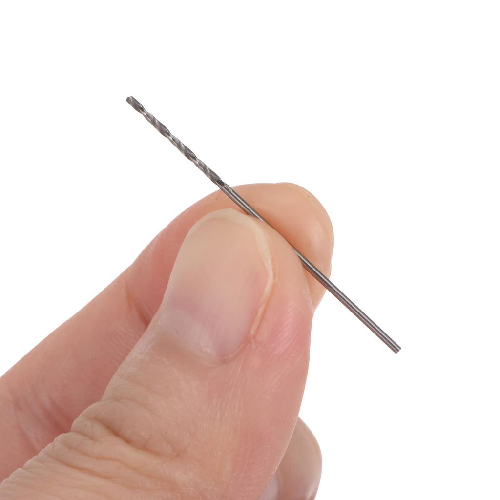uxcell W6542 Micro Drill Bit, 0.03 inch (0.8 mm), HSS (High Speed Steel), Full