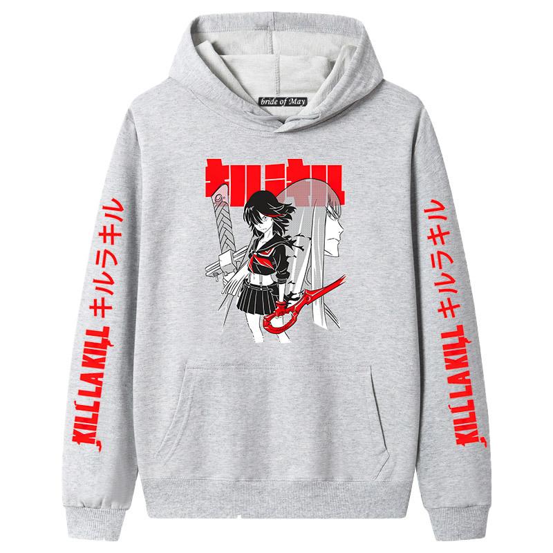 Japanese Anime Kill la Kill Hooded Long Sleeve Sweatshirt for Couples