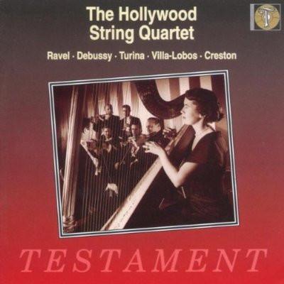 CD HOLLYWOOD STRING QUARTET Ravel Debussy Turina VillaLo SBT1053 Testament 1994 Япония Классика Б/У