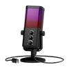XTUGA M7 Condenser Microphone, USB Microphone with Mute Button, Noise Reduction, RGB Light, Unidirectional Polarization, High Sensitivity, Sound