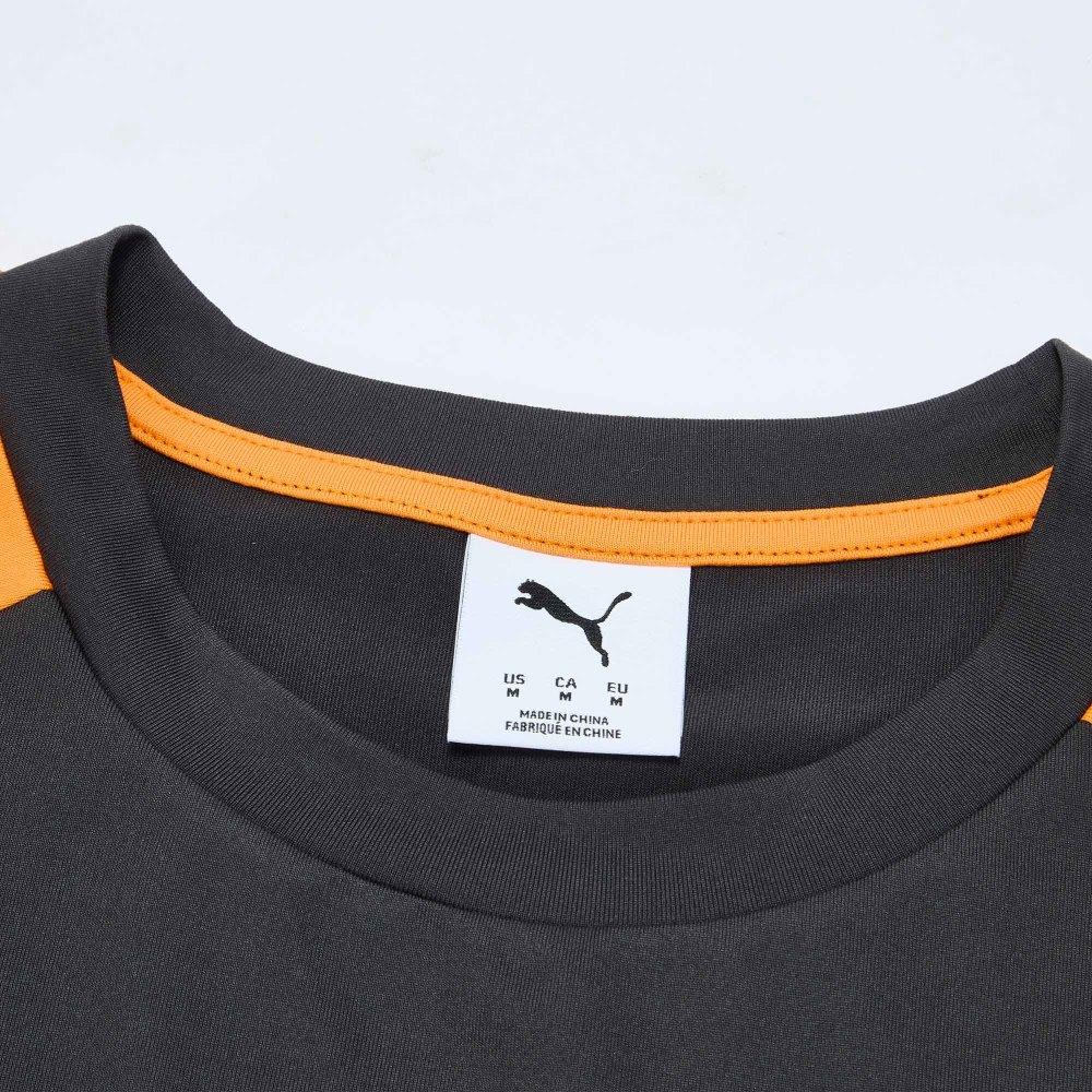 Puma X McLaren Реплика Гонки Норрис Вязаная футболка с круглым вырезом с коротким рукавом Мужские топы 713953-01