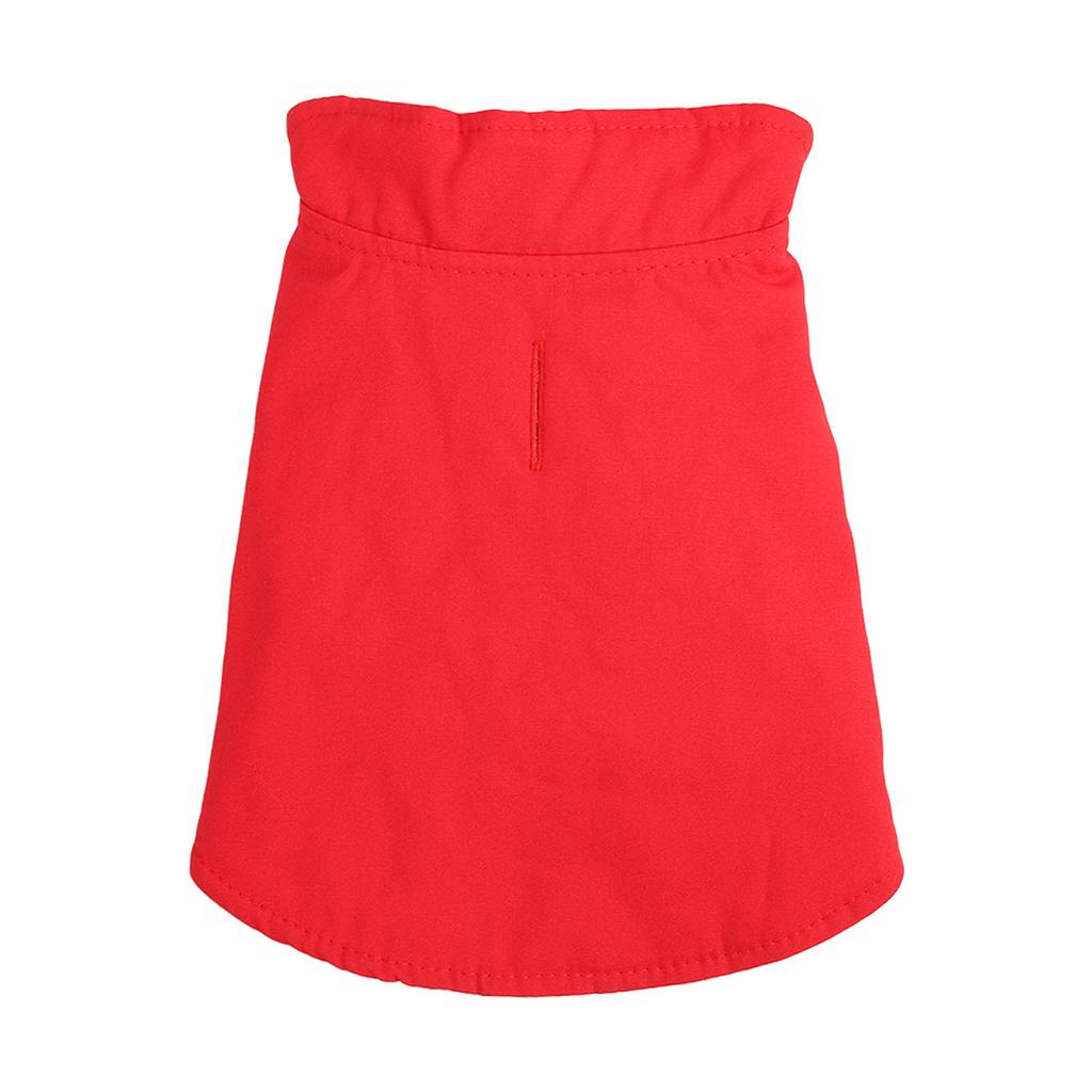 Толстый жилет для питомца, милый, теплый, хлопковый, предотвращающий выпадение шерсти, осенне-зимняя одежда для собак малых и средних пород, красный