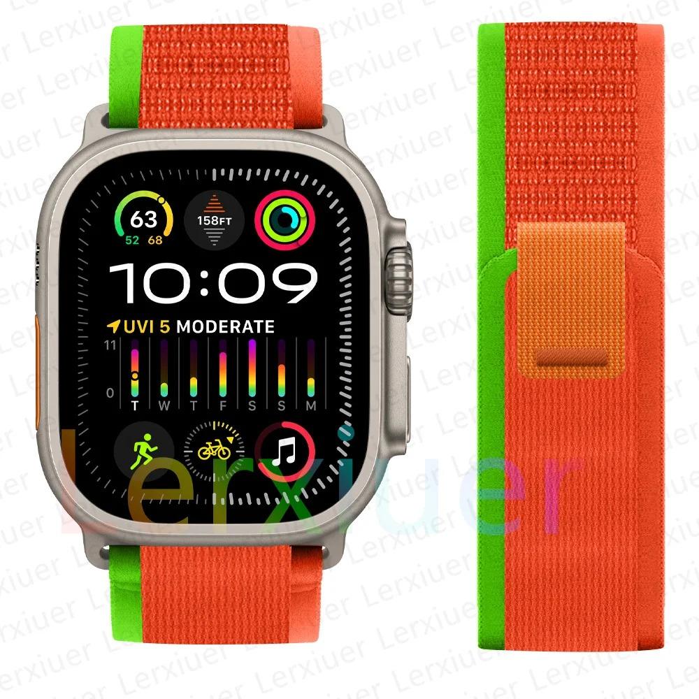 Ремешки для Apple Watch ultra2 ремешок 49мм 46мм 42мм 44мм 40мм 45мм 41мм Trail loop браслет correa iwatch series se 3 7 8 9 10 11