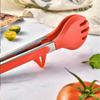 Comfortable Grip Outdoor BBQ Clamps Food Grade Kitchen Cooking Clip Silicone Food Tongs  Barbecue