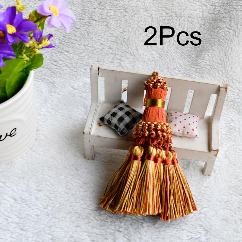 2 шт. украшения для одежды многофункциональные аксессуары для штор изящная окантовка края своими руками украшение шелковая кисточка пряжка для ключей