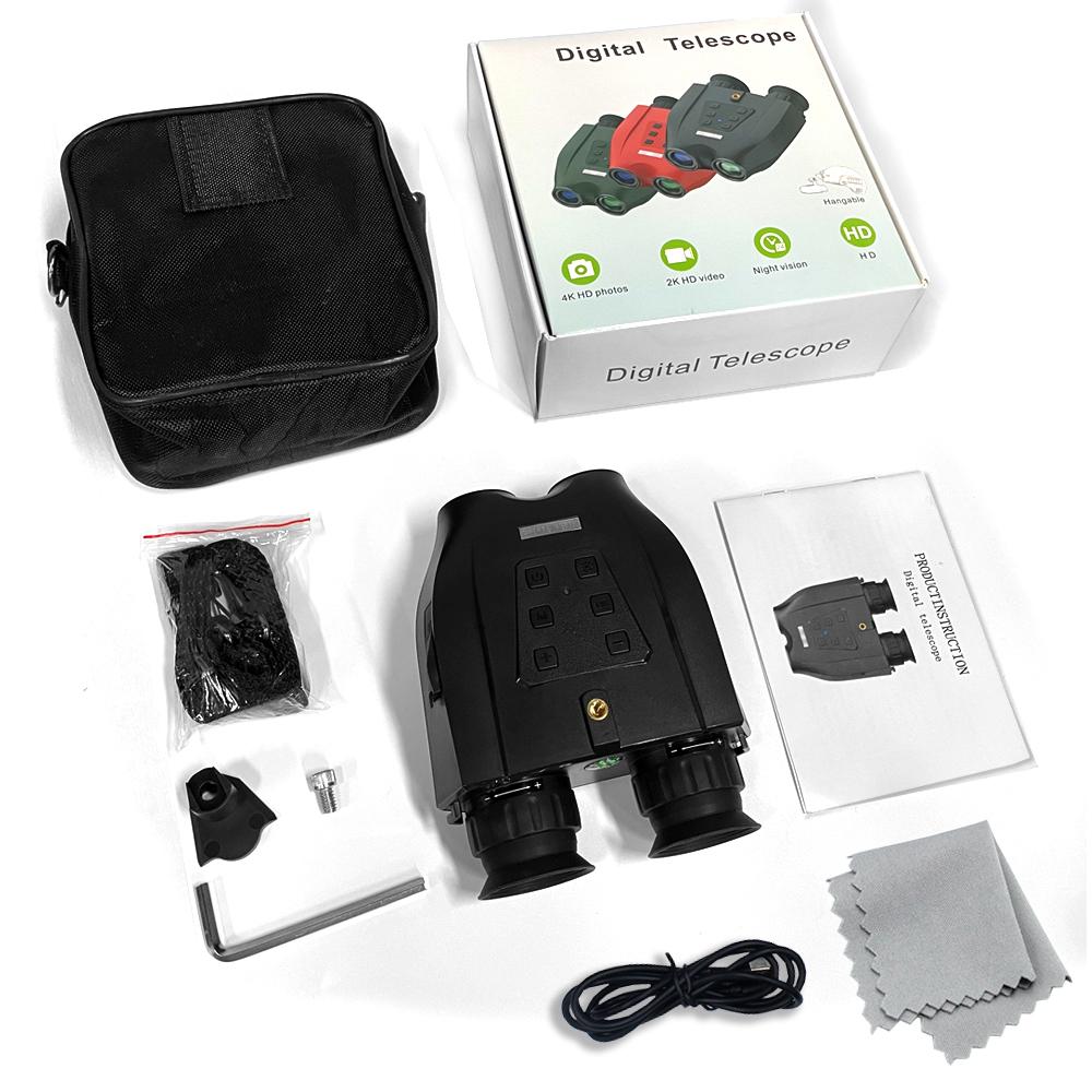 Dt99 48mp 2,5k Uhd 3d бинокль телескоп с креплением на голову 8x цифровой зум 300 м инфракрасная камера ночного видения для охоты