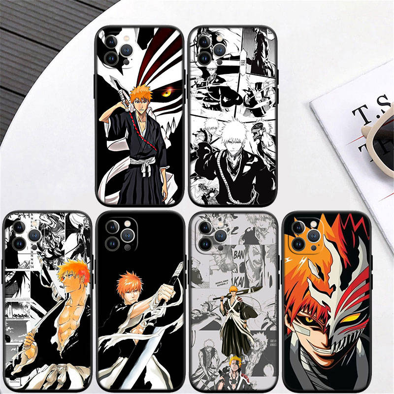 Чехол для телефона ED10 Bleach для iPhone 6 6s 7 8 11 12 13 14 15 XS Pro Max XR X SE Samsung S20 S21 S22 S23 S24 FE Ultra Plus Lite S21S A55