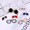 Fashion Retro Jewelry Jackets Suit Accessories Shirt Glasses Brooch Collar Pins Badge Brooch