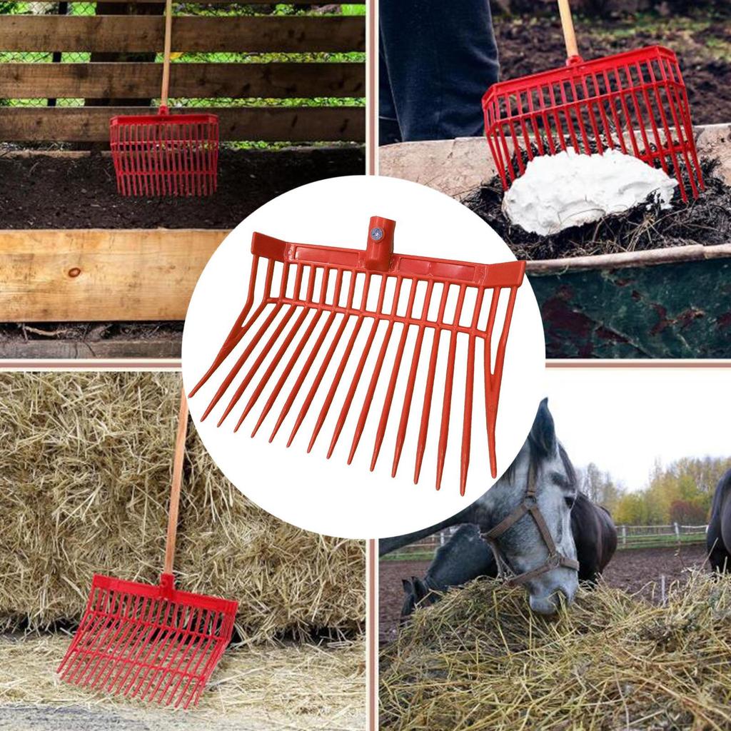 Вилы для конского навоза Сменная головка Грабли Садовые вилы для фермерского животноводства