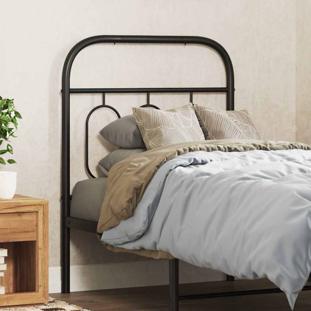 Replacement Headboard Metal Black 75 cm