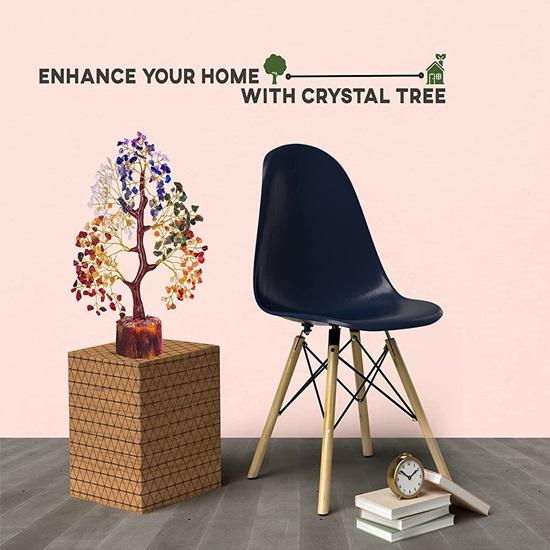 Денежное дерево Фен-шуй Бонсай Генератор энергии Привлечение удачи Балансировка чакр Духовный кристалл Рейки Улучшение исцеления Домашний декор Золотой провод