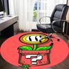 1 шт. Круглый ковер Mario Flower для офиса, под офисные стулья, спальни, гостиной, домашнего декора a1022249