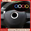 Автомобильный руль с центральной круговой накладкой для VW Golf 6 7 Polo Tiguan Passat B6 B7 Touran Scirocco Beetle Jetta MK5 MK6 Caddy