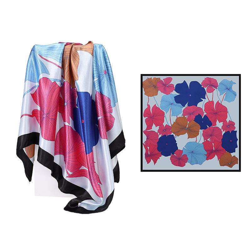 High-quality Luxurious Silk Scarves Headband Scarfs Neck Scarf For Women Chain Silk Scarf Women's Decorative Shawl