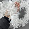 2 ШТ 2М Рождественская Мишура Снежинка Белая Подвесная Потолочная Рождественская Мишура Гирлянда Лента Мишура Украшение для Рождественской Елки Рождество