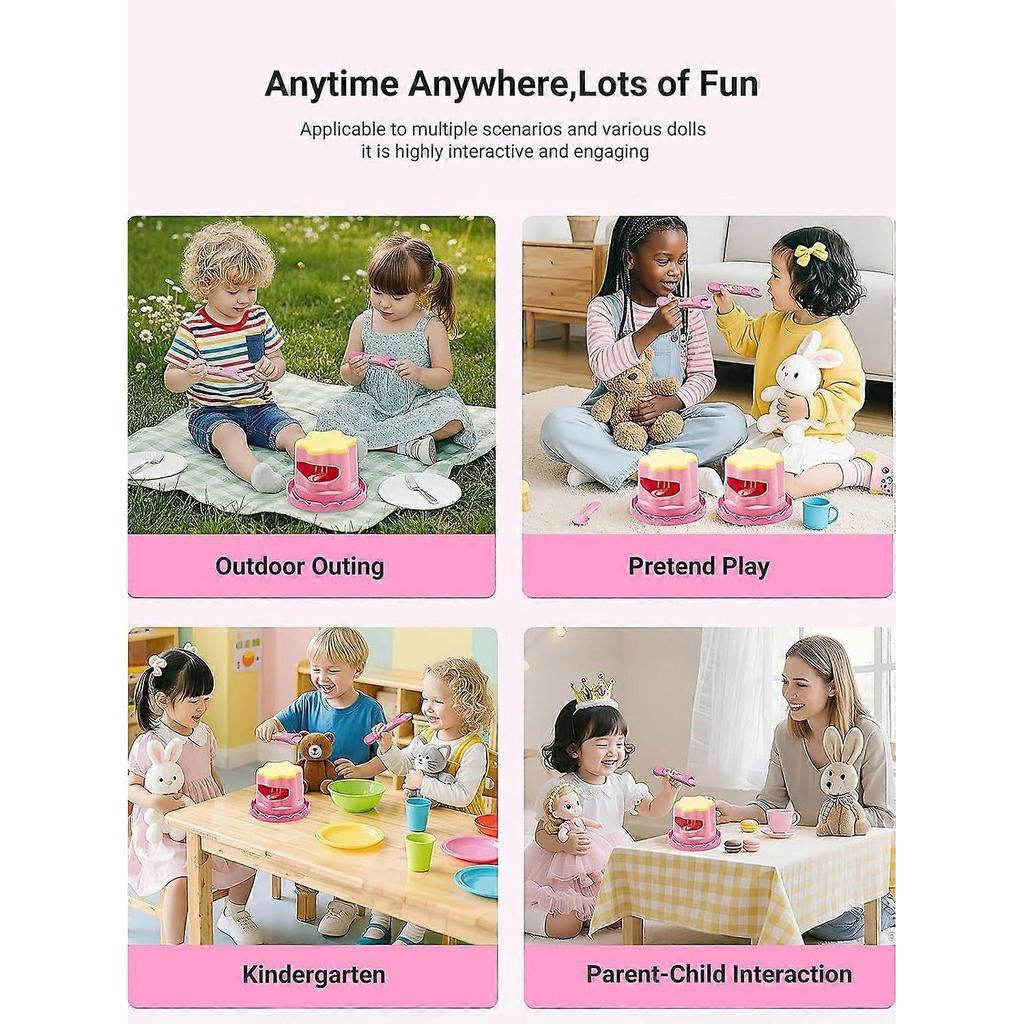 Pudding Feeding Toys for Dolls (1-Piece),Pretend Play Food 3 4 5 6 7 8 Year Old Girl Gifts Toys,Perfect for Doll Role Play for 3 4 5 6 Year Old Girls
