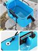 Foldable Wear-resistant Waterproof EVA Fishing Barrel Fishing Box Tools Box Optional Rechargeable Oxygen Pump 30cm/35cm/40cm/45cm/50cm Size Choices