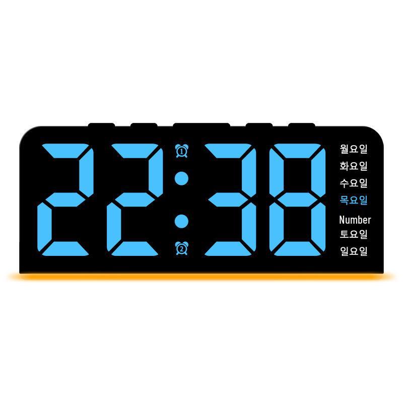LED Large Number Digital Clock with Date & Snooze - GH9001