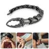 Прочный мужской браслет из сплава с полированными скорпионами, сверхпрочная ручная цепь, регулируемая длина для повседневной носки