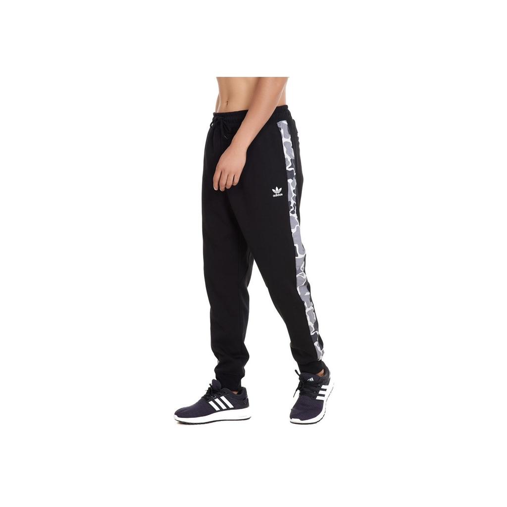 Adidas Оригинальные простые модные удобные мягкие универсальные повседневные брюки мужские низы черного цвета DN8037
