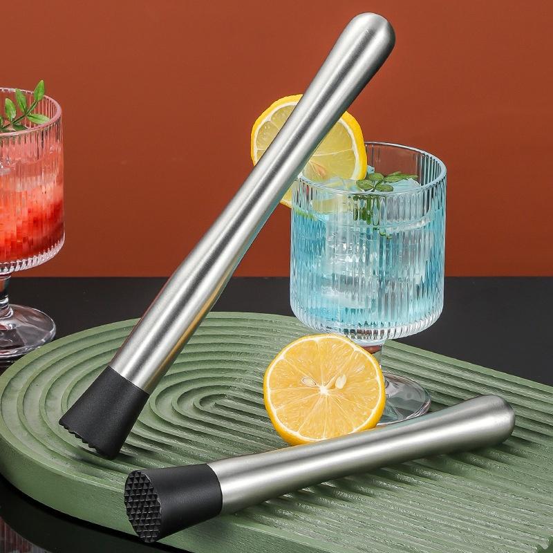 Stainless Steel Ice Hammer Set with Popsicle and Swizzle Sticks for Effortless Kitchen and Bar Use