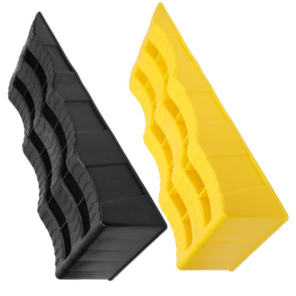 2PCS Automotive Leveling Ramp 7716LBS Capacity 3 Different Height Long Lasting Use for Travel Traile