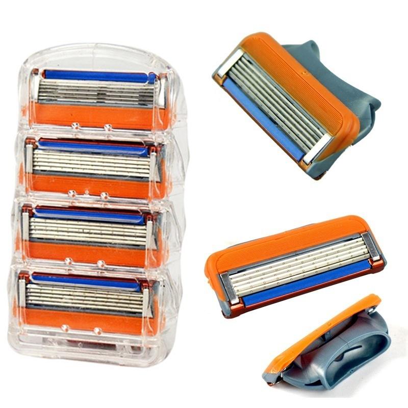 Men’s Manual Razor Replacement Blades | 5-Layer Shaving Heads | Safe & Smooth Shave