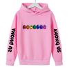 Winter Casual Versatile Items Fashion Comfortable Cartoon Small Pattern Letters Printed Children's Cute Warm Hoodie