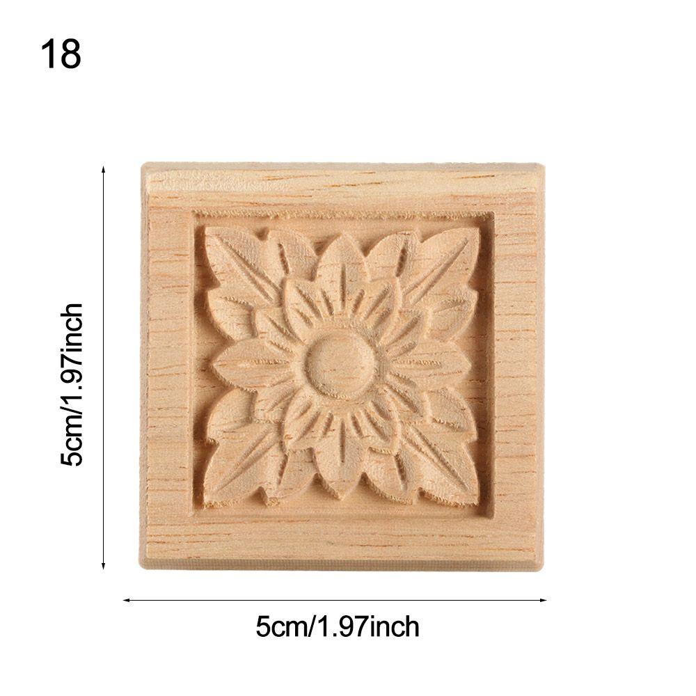 Style Decoration Crafts Vintage Wood Carved Cabinet Seat Feets Furniture Foot Legs Home Decor