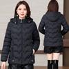 Зимняя пуховая хлопковая куртка женская короткая 2025 новая легкая хлопковая куртка приталенная стеганая куртка модная куртка с капюшоном