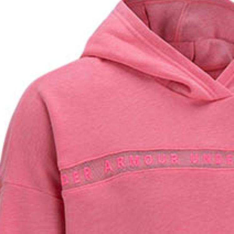 Under Armour Taped Fleece Hoodie Women Hoodies Lemon-Juice Pink 1328947-668