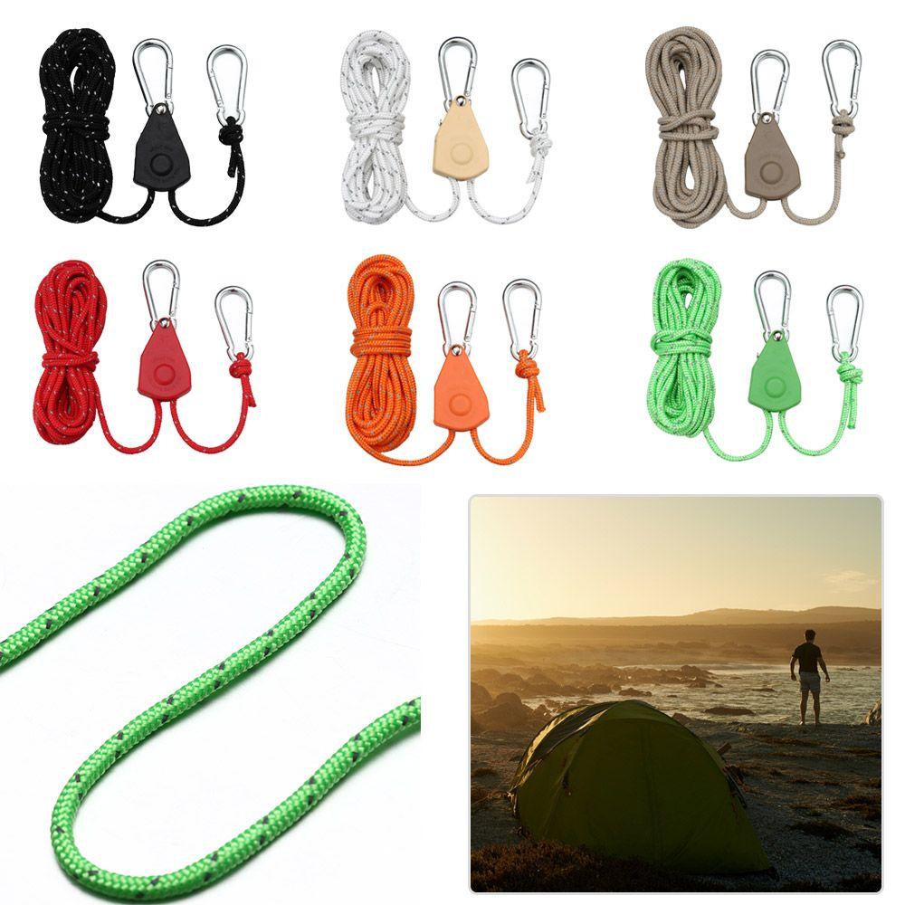 Awning Wind Rope Tent Rope Tensione Fixed Buckle Pulley Ratchet Hangers Adjustable Rope Fastener