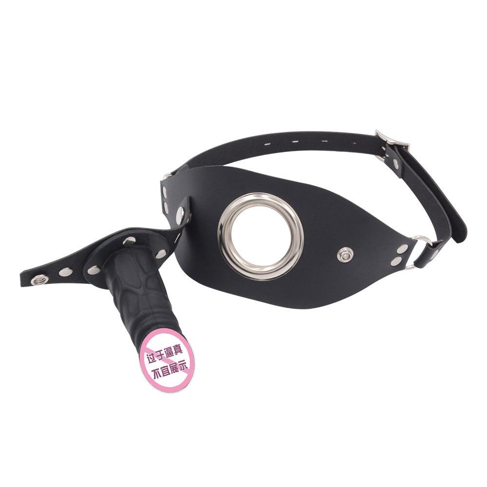 Silicone Dildos Ball Gag Detachable Horse Harness-Type Mouth Ball Deep Throat Mouth Cup SM Female Slave Training Couple Sexy Sex Product