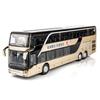 1/50 SETRA Bus Toy Car For Boy Diecast Metal Model For Children Pull Back Miniature Sound Light Educational Collection Gift Kid