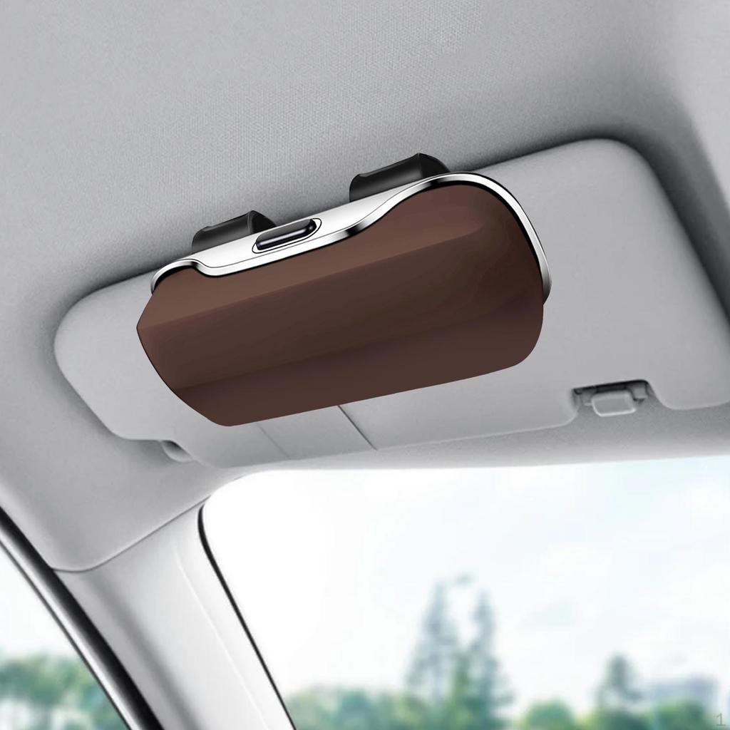 Держатель солнцезащитных очков для автомобильного козырька, футляр для автомобильных очков, органайзер для хранения очков, экономящий место