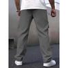 Casual  Men's Cargo Pants Multiple Pockets - Straight Leg Loose Fit Zipper Details Perfect for Spring and Fall
