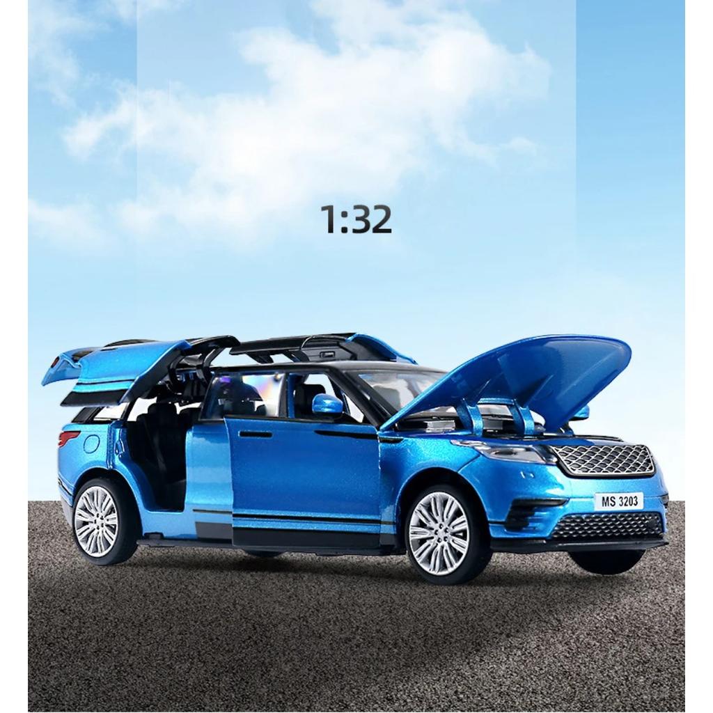 1/32 Range Rover Velar Удлиненный Лимузин из Сплава Металлическая Литая Модель Автомобиля Мигающий Музыкальный Детская Игрушка Транспортные Средства Подарок