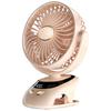Portable Clip On Fan Rechargeable USB Desk Fan Quiet Table Fan 360 Degree Rotation Desktop Fan for Home Office Stroller Camping
