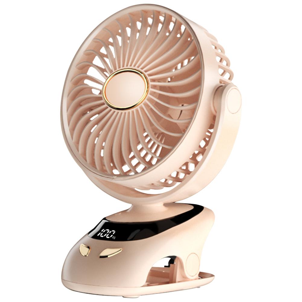 Portable Clip On Fan Rechargeable USB Desk Fan Quiet Table Fan 360 Degree Rotation Desktop Fan for Home Office Stroller Camping