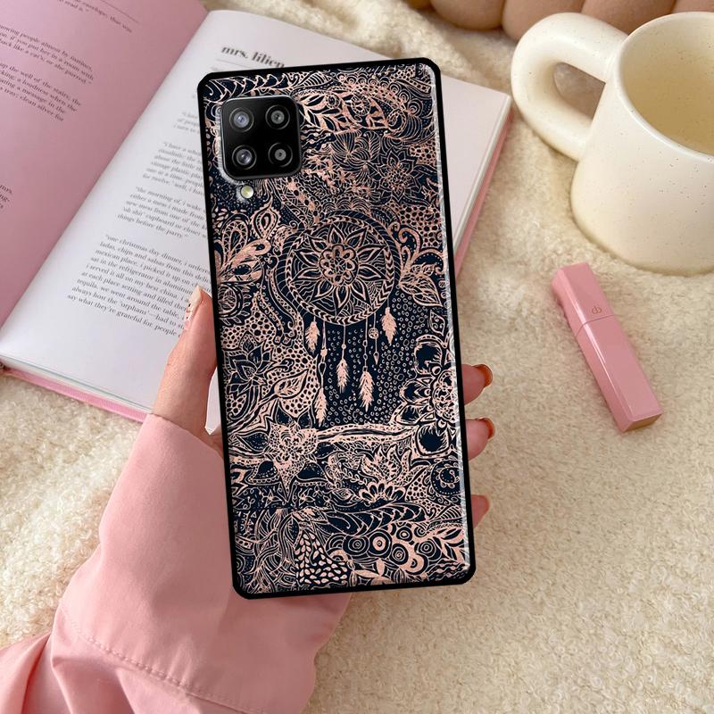 Чехол для телефона Dream Catcher Feather Wolf для Samsung Galaxy A54 A34 A14 A13 A53 A33 A73 A51 A71 A12 A22 A32 A52 A72 A52S