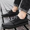 Comfortable Casual Leather Shoes Men Breathable Leather Moccasins Handmade Men Fashion Style Loafers Leather Casual Shoes