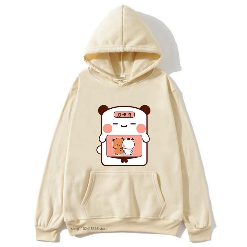 Anime Bubu Dudu Print Hoodies for Men Women Clothing Funny Cartoon Graphic Streetwear Long Sleeve Loose Hooded Sweatshirt