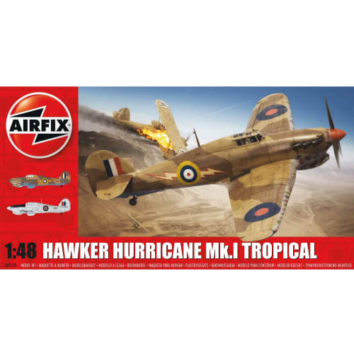 Airfix 1/48 Hawker Hurricane Mk.I Tropical X5129 Plastic Model