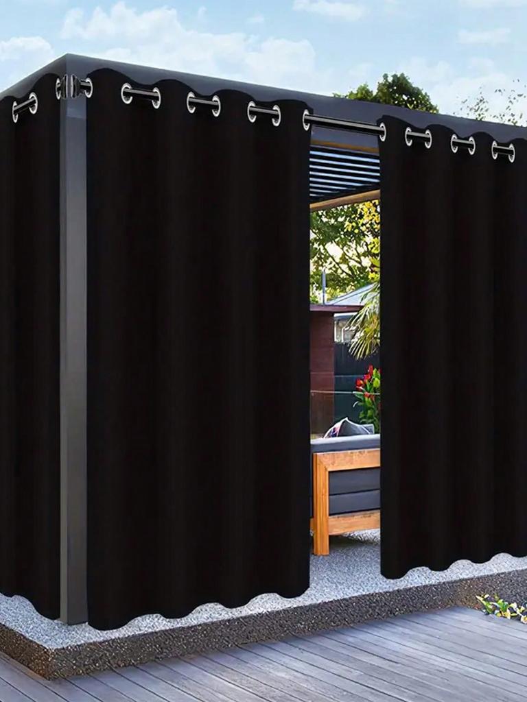 2 шт. водонепроницаемых уличных штор, обеспечивающих приватность и фильтрующих свет для веранд, беседок, пергол и задних дворов