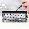 1PCS Makeup Brush Storage Mesh Transparent Pencil Case Stationery Bag Stationery Bag Simple Large Capacity Pencil Case