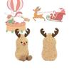 Adorable Christmas Reindeer Peanut Plush Toy Soft Comforting Cuddle Gift