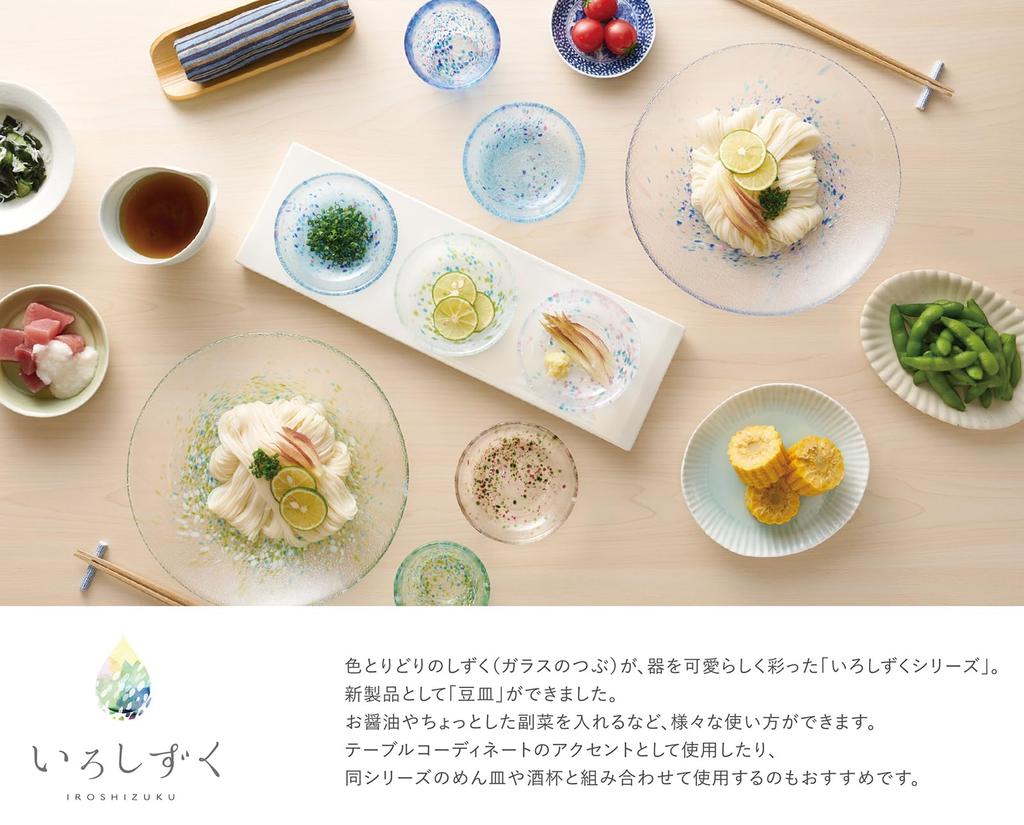 Toyo Sasaki Glass Iro Shizuku Small Plates, Set of 3, Made in Japan, Small Glass Plates, Round Plates, Side Plates, Dishware, Tableware, WA337