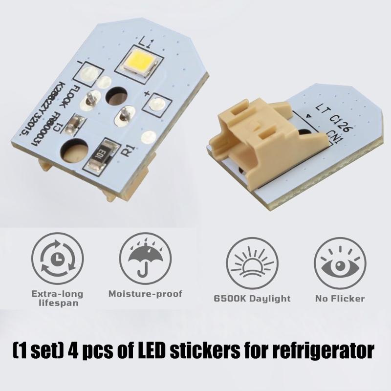 4 шт. светодиодные лампы для замены PS4704284 3033142 EAP12172918 AP6261806 для подсветки внутри холодильника