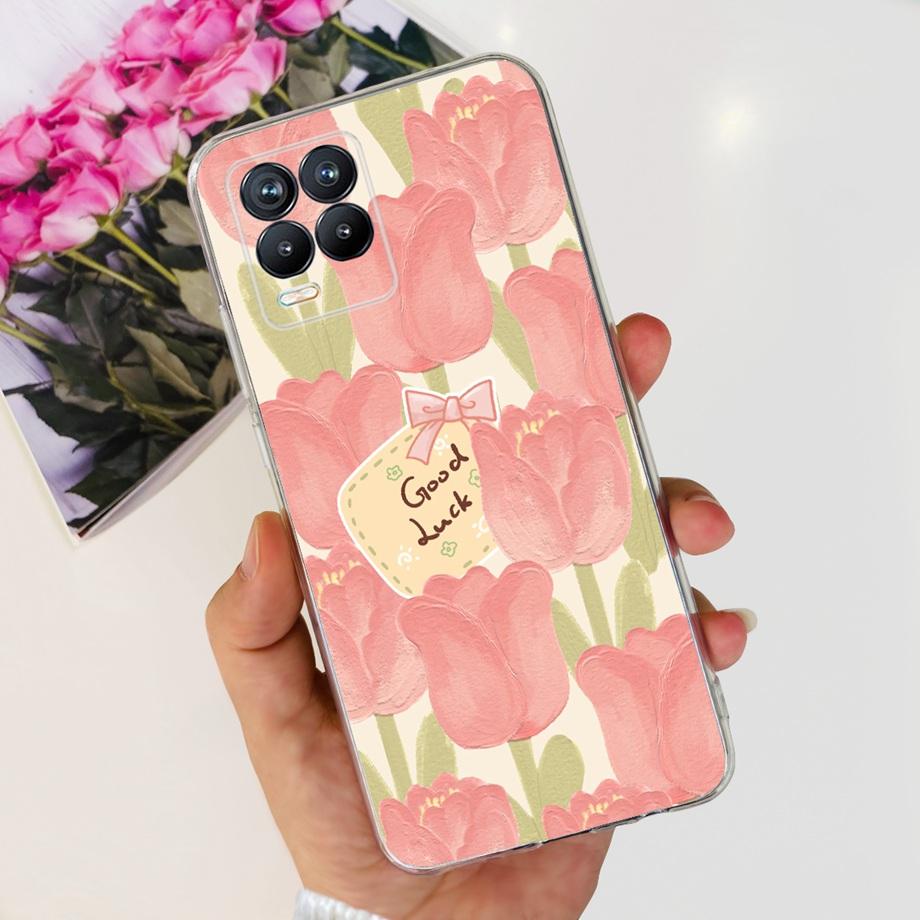 Для Realme 8 8i 8Pro 4G 5G Чехол для телефона Прозрачный Мягкий ТПУ Силиконовая Задняя Крышка Крутой Мультяшный Девичий Бампер На Realme8 8 Pro Тонкие Чехлы